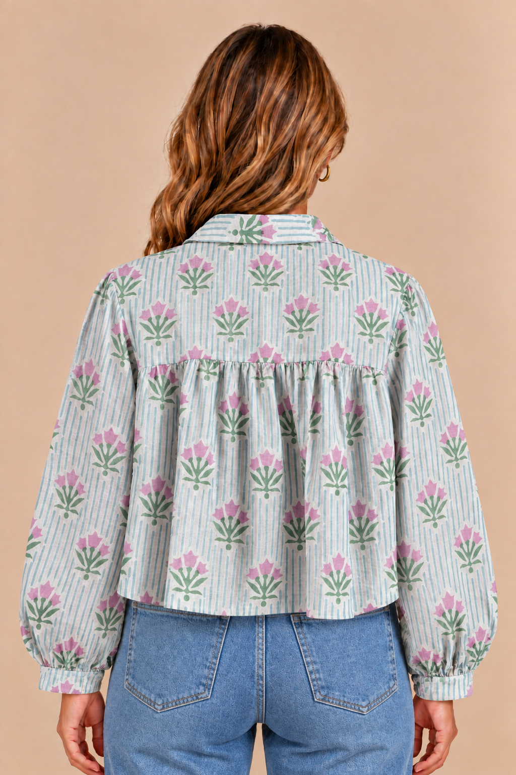 Ally - Cropped Button Down