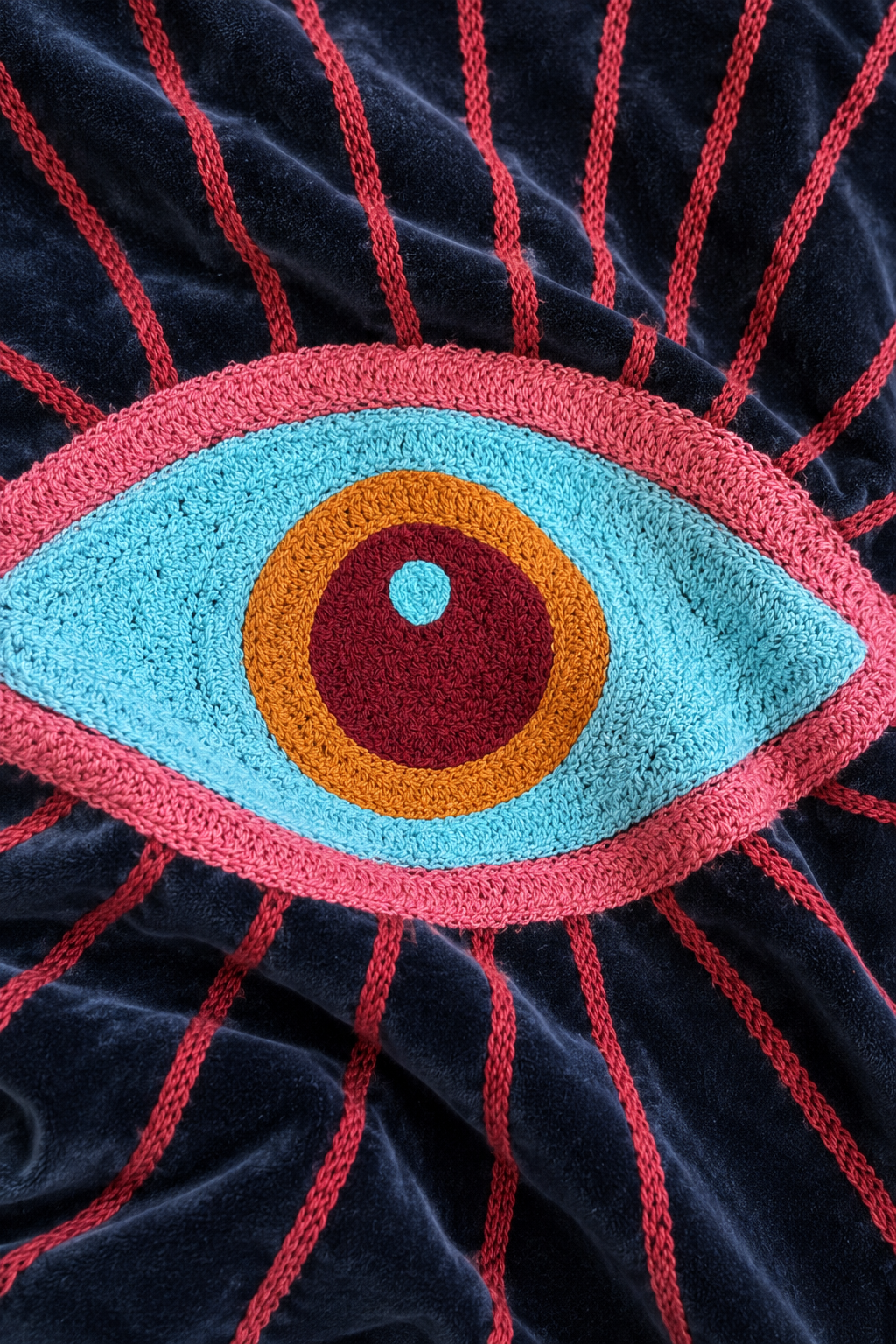 Emmy Embroidered Reversible Jacket - Velvet Evil Eye