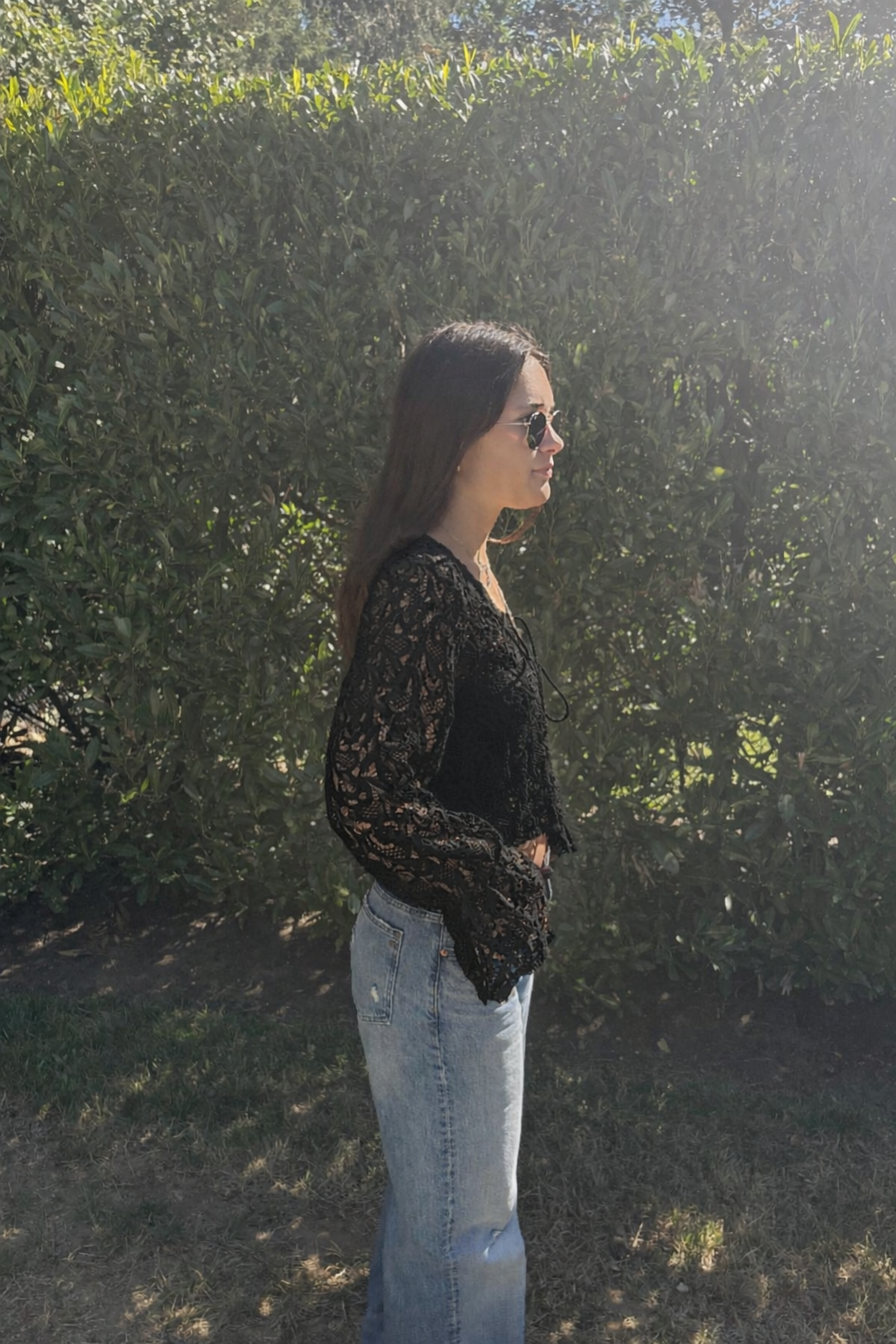 Crochet Cardigan - Black